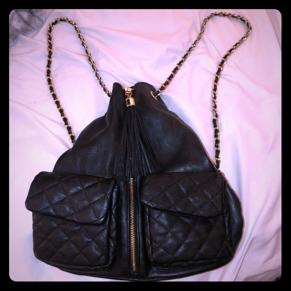 Pleather backpack